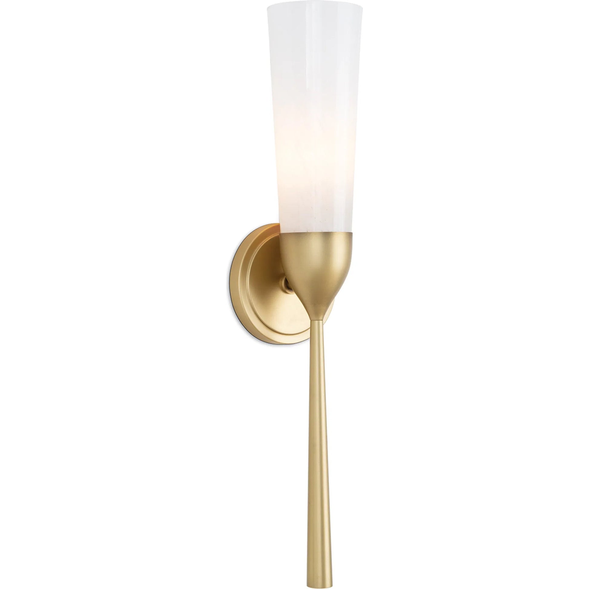 Mousseaux Sconce by Regina Andrew in natural brass. Made from steel in a modern style.