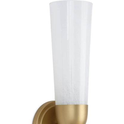 Mousseaux Sconce by Regina Andrew in natural brass. Made from steel in a modern style.