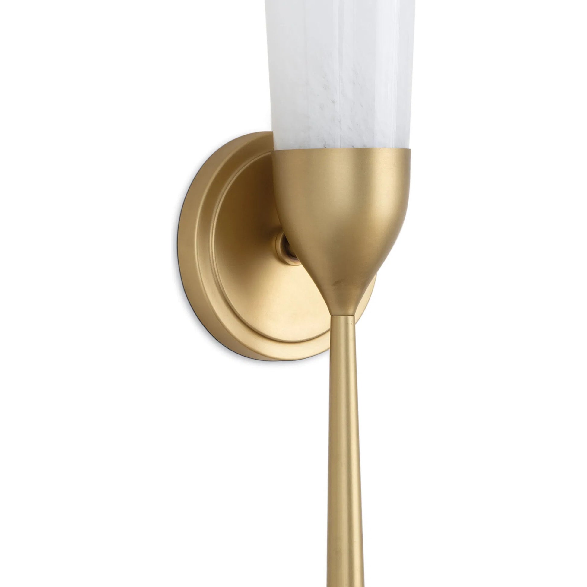 Mousseaux Sconce by Regina Andrew in natural brass. Made from steel in a modern style.