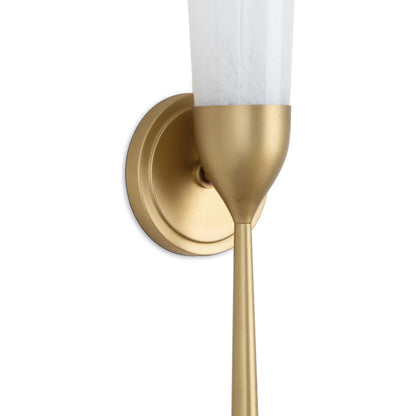 Mousseaux Sconce by Regina Andrew in natural brass. Made from steel in a modern style.