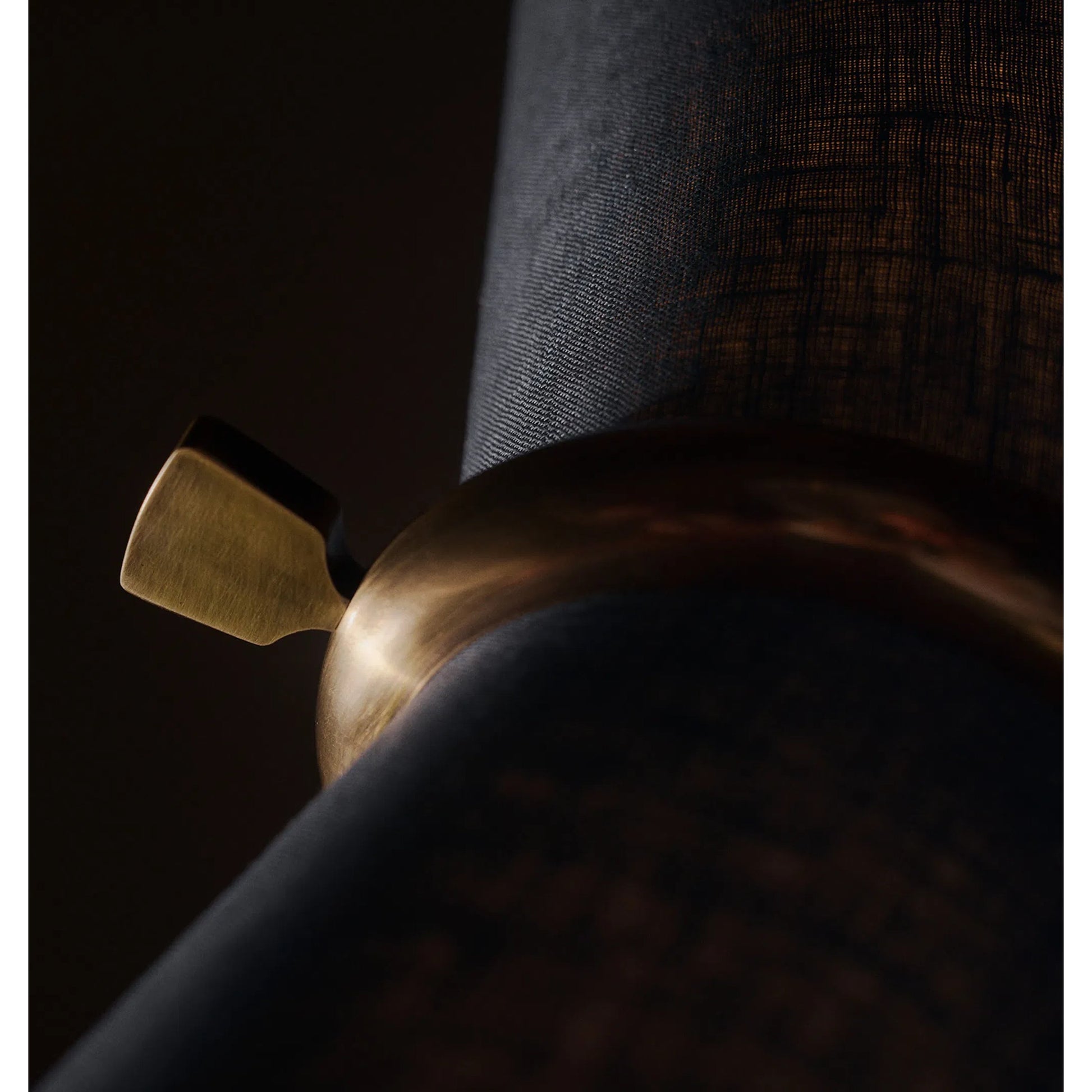 Gable Sconce by Regina Andrew in brass and antique natural brass. Made from steel in a unique style.