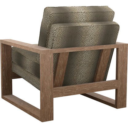 Axis Chair by Lexington. Made from mahogany, fabric in a unique style.