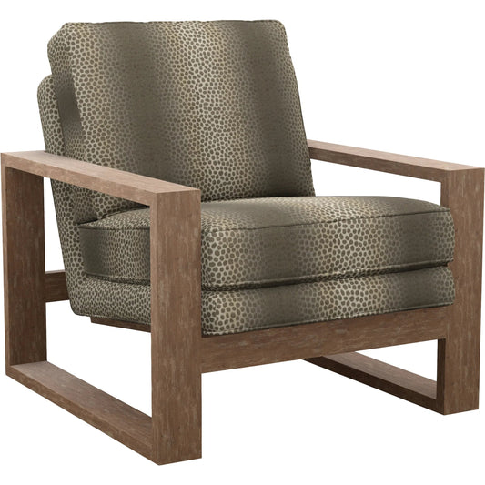 Axis Chair by Lexington. Made from mahogany, fabric in a unique style.