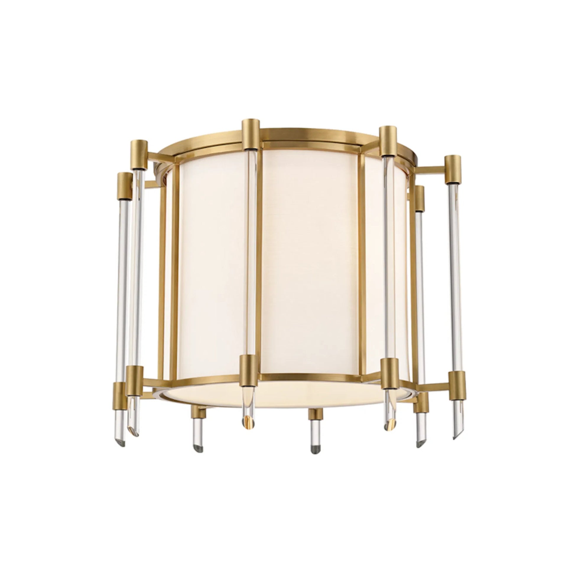 Covington Wall Sconce by Hudson Valley. Made from brass in a transitional style.