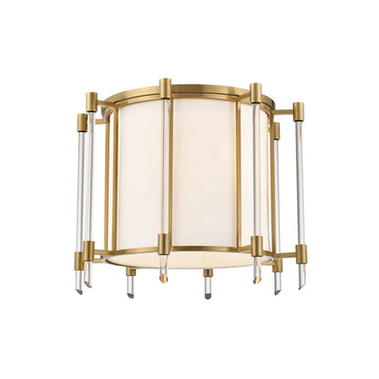Covington Wall Sconce by Hudson Valley. Made from brass in a transitional style.