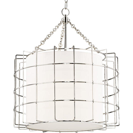 Sovereign Pendant by Hudson Valley. Made from steel in a modern style.