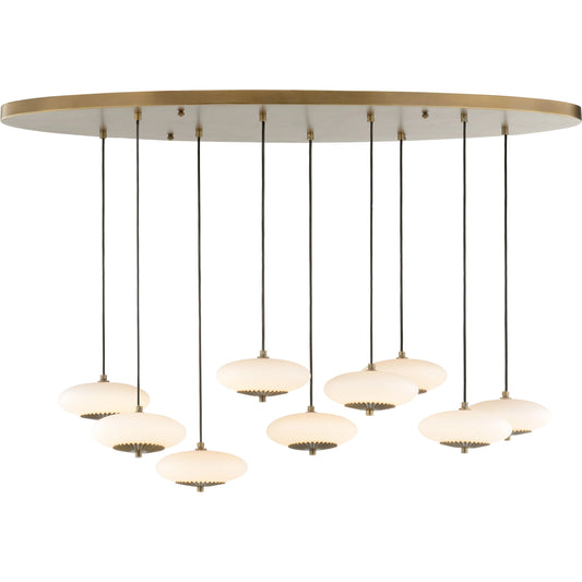 Collier Chandelier by Wildwood in gold, white. Made from unique in a modern style.