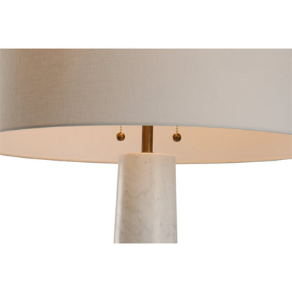 Laurence Floor Lamp by Wildwood in rift cut white oak, natural white. Made from unique in a modern style.