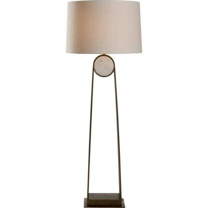 Emmons Floor Lamp by Wildwood in natural white, bronze. Made from unique in a modern style.