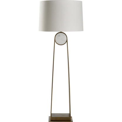 Emmons Floor Lamp by Wildwood in natural white, bronze. Made from unique in a modern style.