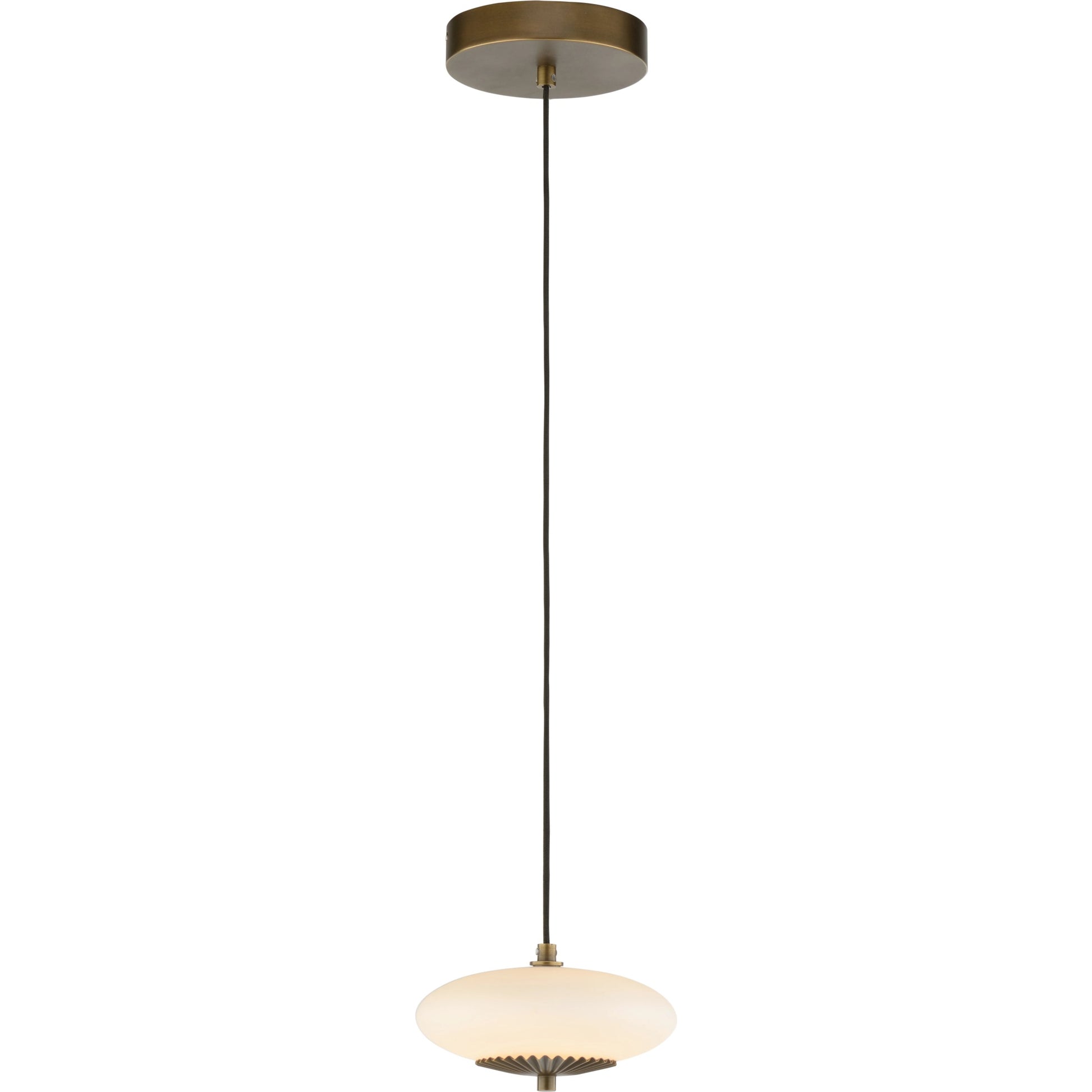 Collier Pendant by Wildwood in antique brass, milk. Made from unique in a modern style.