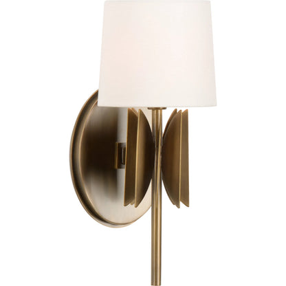 Tilling Sconce by Wildwood in antique brass. Made from unique in a modern style.