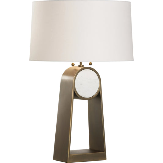 Emmons Lamp by Wildwood in white, gold. Made from unique in a modern style.