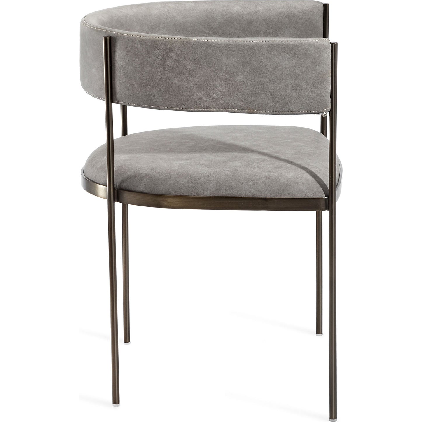 003 SR-388465 | Additional Silo | Ryland Dining Chair by Interlude Home in distressed charcoal, antique bronze. Made from faux leather, metal in a modern style.