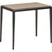 Auburn Side Table by Interlude Home. Made from wood, cast iron, leather in a modern style.