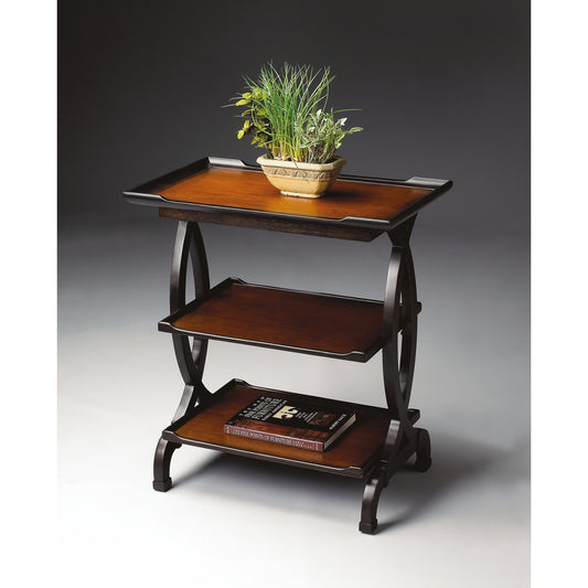 Kimiko Side Table by Butler Specialty Company in multi-color and transitional cherry. Made from poplar solids, resin, mdf, cherry veneer in a traditional style.