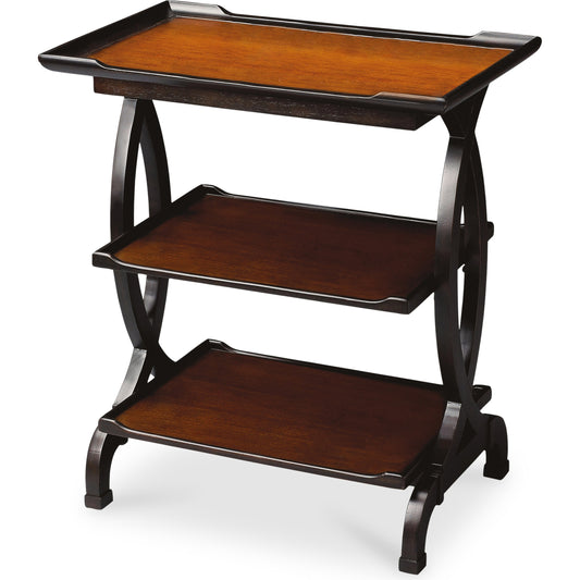 Kimiko Side Table by Butler Specialty Company in multi-color and transitional cherry. Made from poplar solids, resin, mdf, cherry veneer in a traditional style.