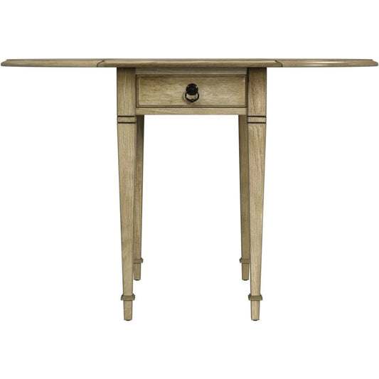 Glenview Pembroke Side Table by Butler Specialty Company in beige and antique beige. Made from oak veneer, fiberboard, poplar solids in a cottage & farmhouse style.