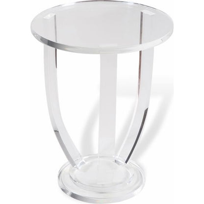 Lila Side Table by Interlude Home in clear. Made from acrylic in a modern style.
