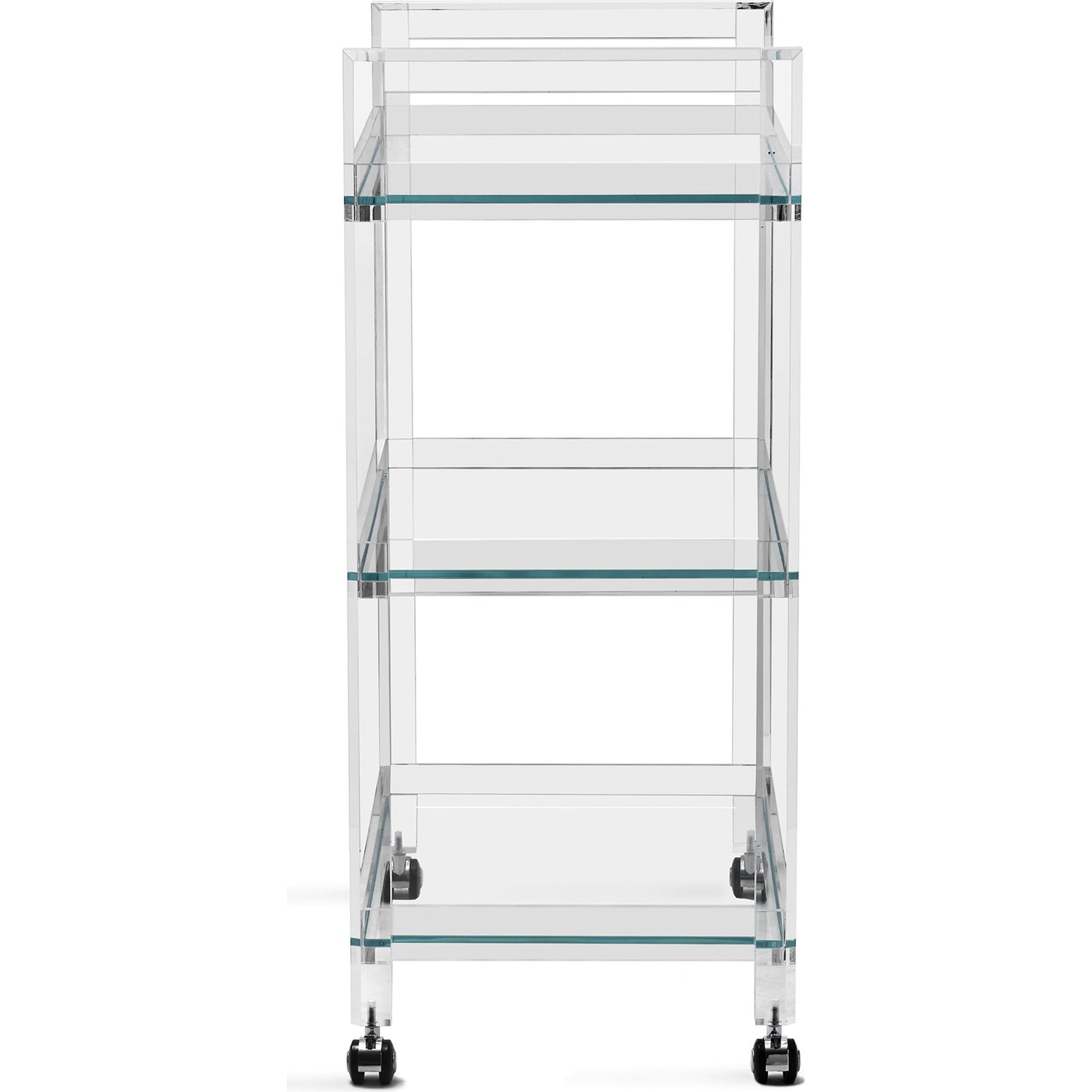 002 S-245917 | Additional Silo | Ava Bar Cart by Interlude Home in clear. Made from acrylic, glass in a modern style.