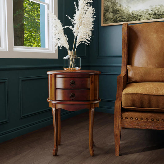 Whitley Plantation Cherry Oval Side Table by Butler Specialty Company. Made from unique in a traditional style.