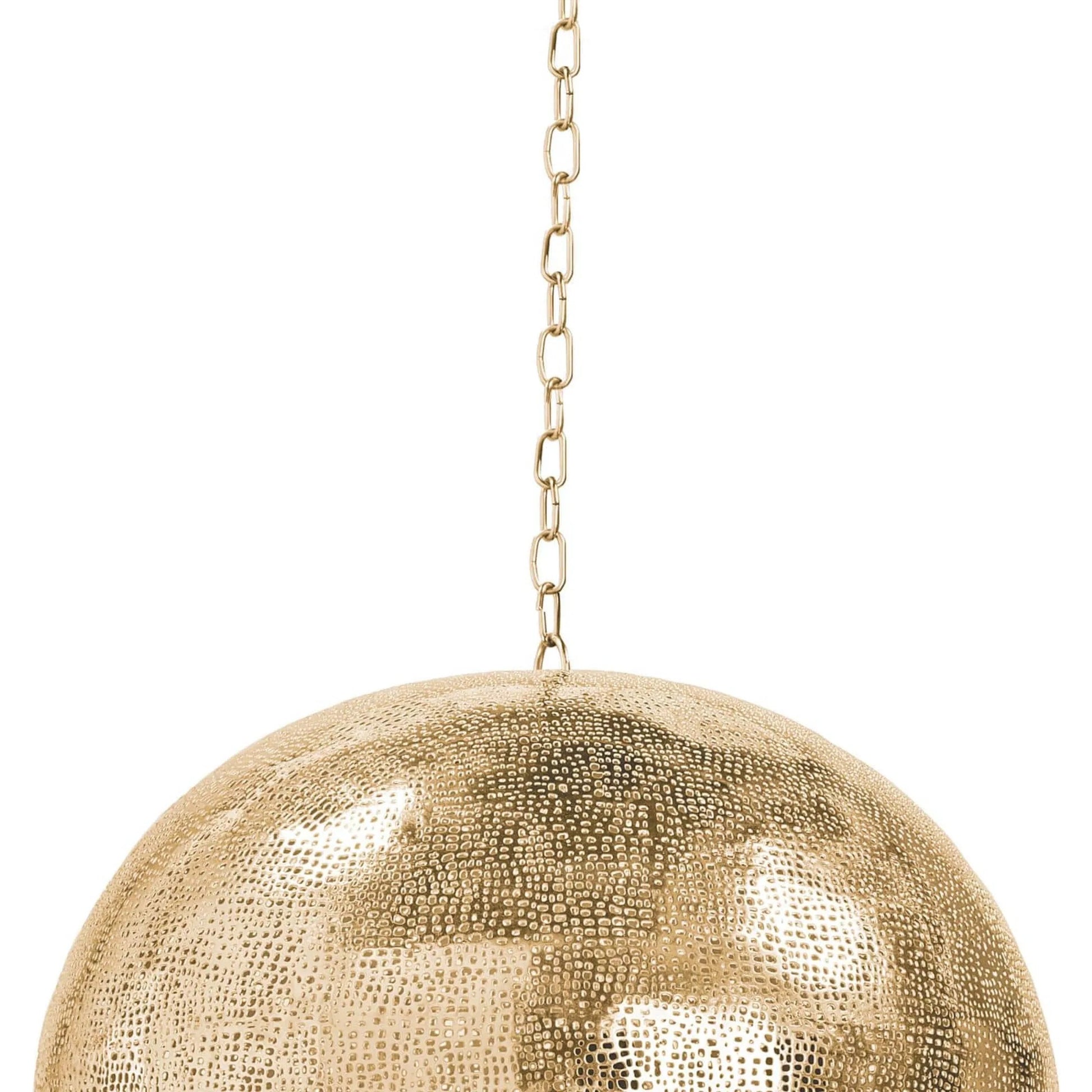 Pierced Metal Sphere Pendant by Regina Andrew. Made from unique in a eclectic & global style.