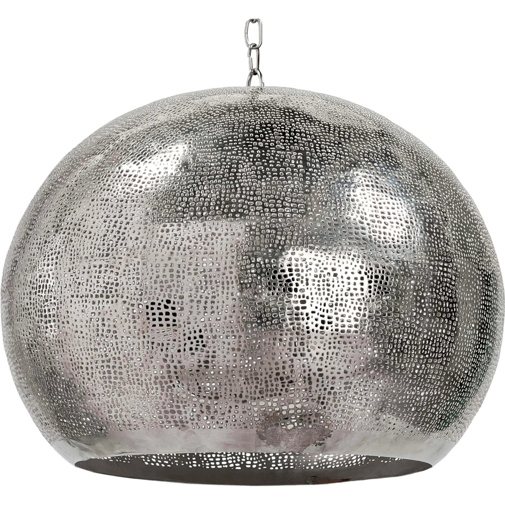 Pierced Metal Sphere Pendant by Regina Andrew. Made from unique in a eclectic & global style.
