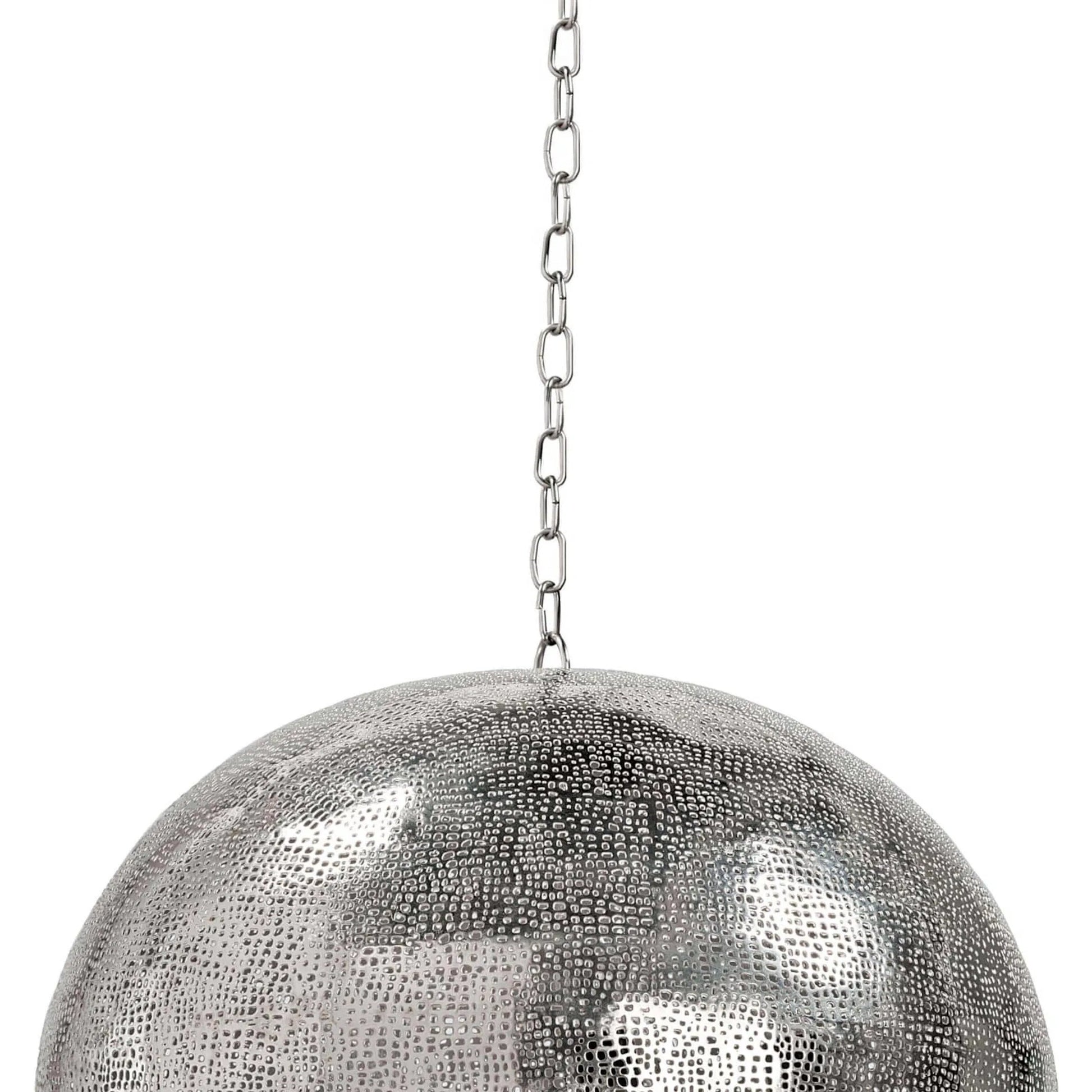Pierced Metal Sphere Pendant by Regina Andrew. Made from unique in a eclectic & global style.