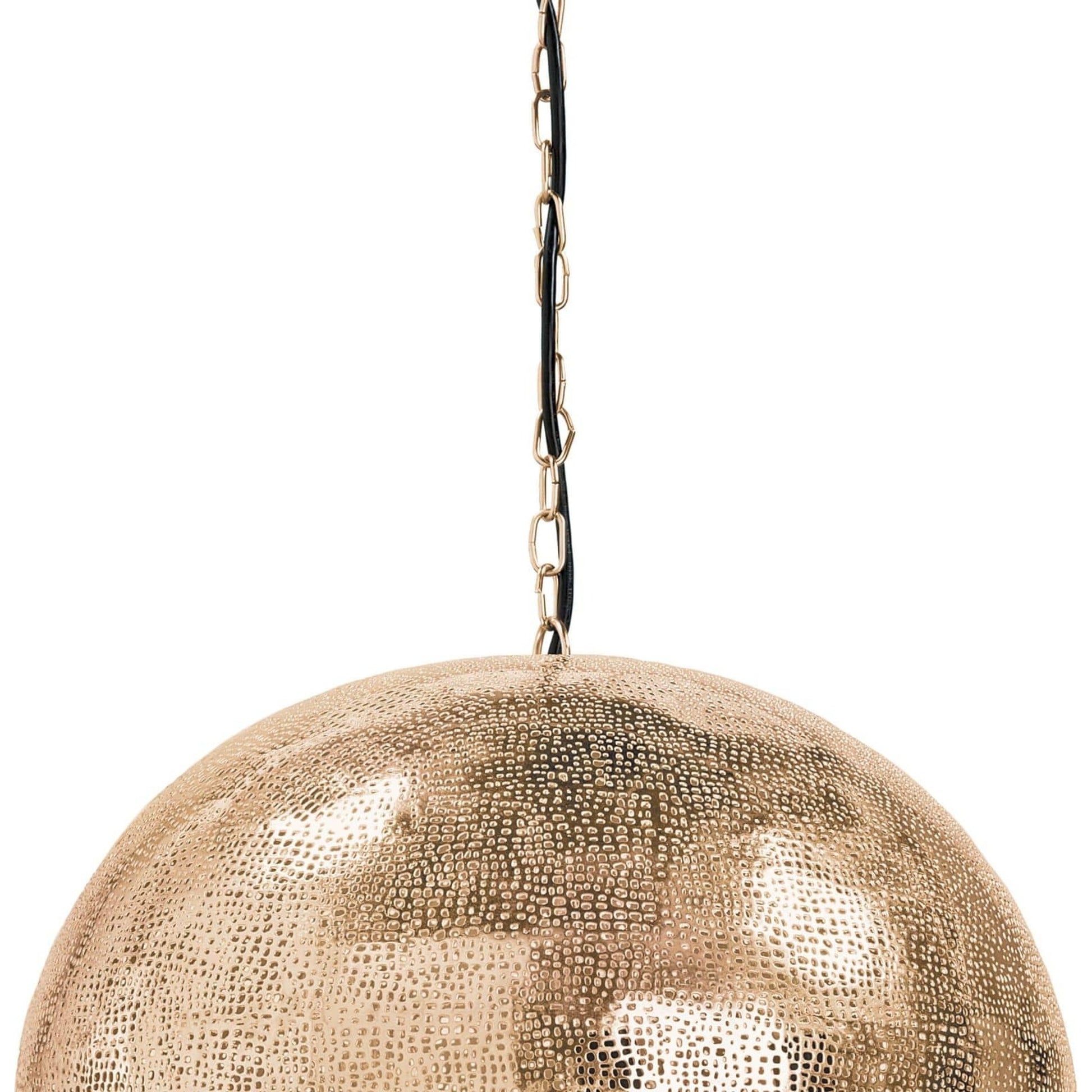 Pierced Metal Sphere Pendant by Regina Andrew. Made from unique in a eclectic & global style.