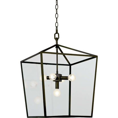 Camden Lantern by Regina Andrew in brass and natural brass. Made from steel in a cottage & farmhouse style.