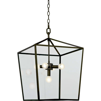 Camden Lantern by Regina Andrew in brass and natural brass. Made from steel in a cottage & farmhouse style.