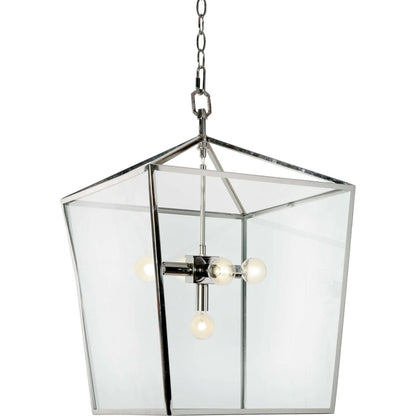 Camden Lantern by Regina Andrew in brass and natural brass. Made from steel in a cottage & farmhouse style.