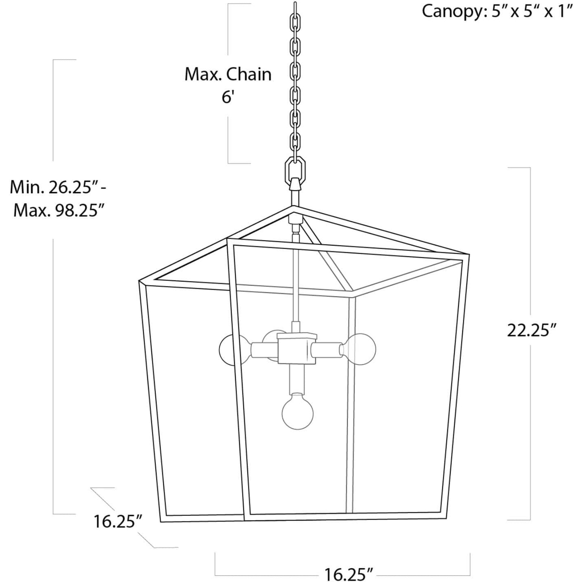 Camden Lantern by Regina Andrew in brass and natural brass. Made from steel in a cottage & farmhouse style.