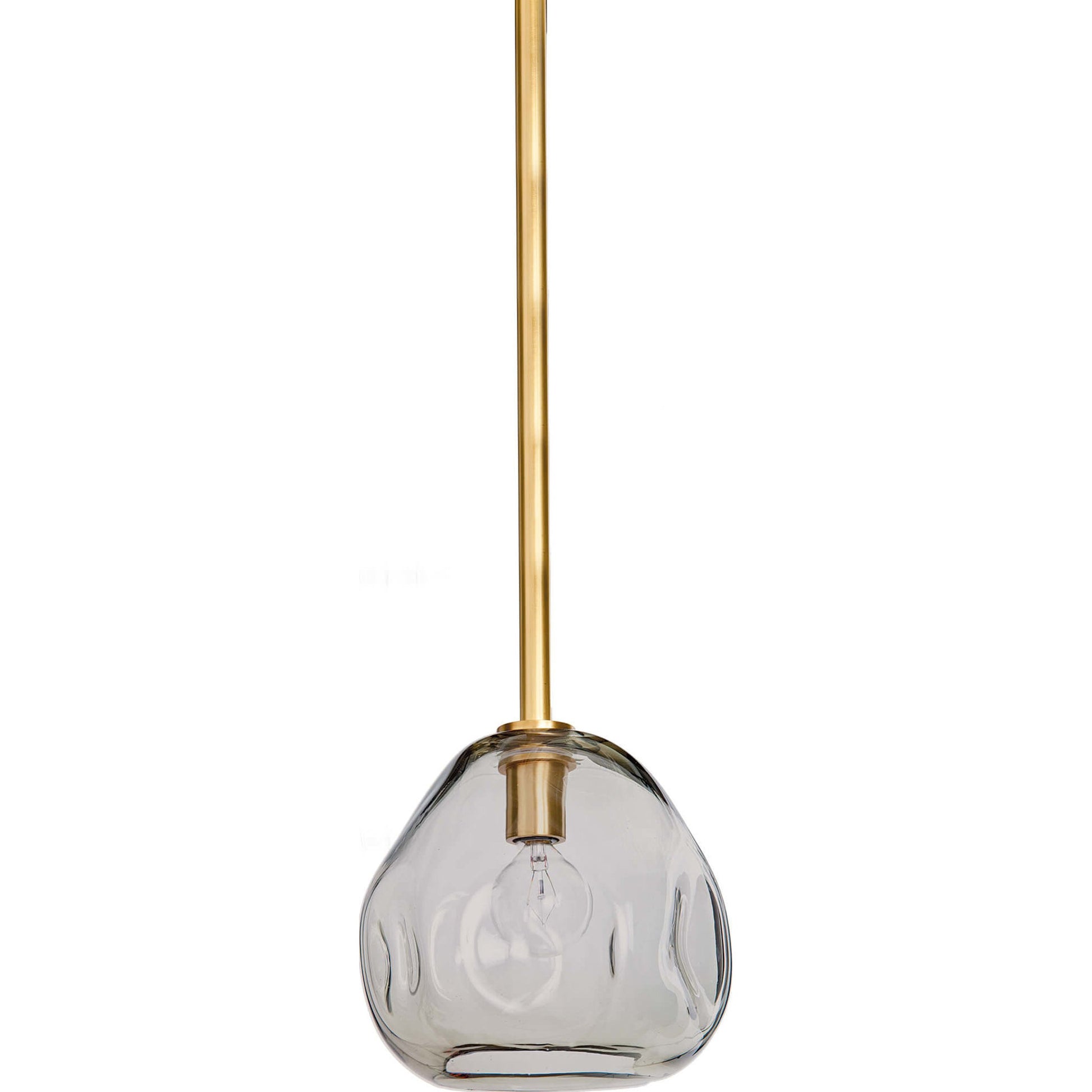 Molten Pendant with Smoke Glass by Regina Andrew in brass and brass. Made from glass in a eclectic & global style.