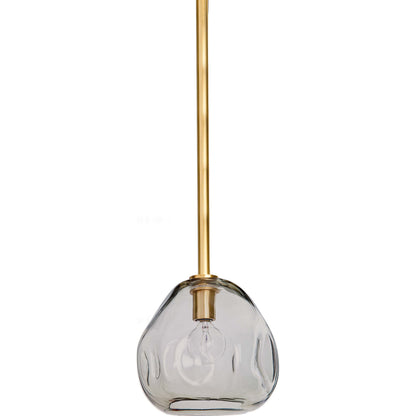 Molten Pendant with Smoke Glass by Regina Andrew in brass and brass. Made from glass in a eclectic & global style.