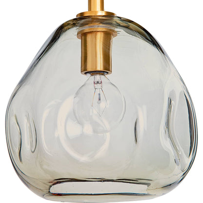 Molten Pendant with Smoke Glass by Regina Andrew in brass and brass. Made from glass in a eclectic & global style.