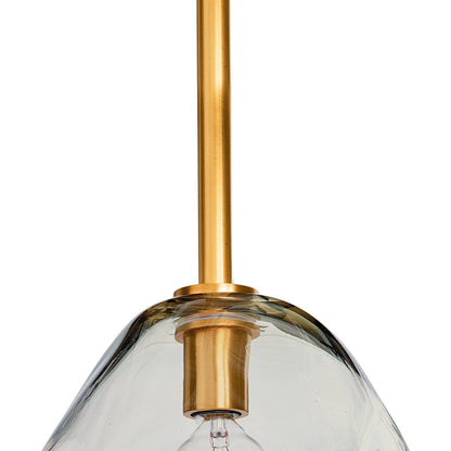 Molten Pendant with Smoke Glass by Regina Andrew in brass and brass. Made from glass in a eclectic & global style.