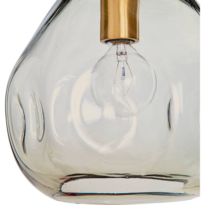 Molten Pendant with Smoke Glass by Regina Andrew in brass and brass. Made from glass in a eclectic & global style.