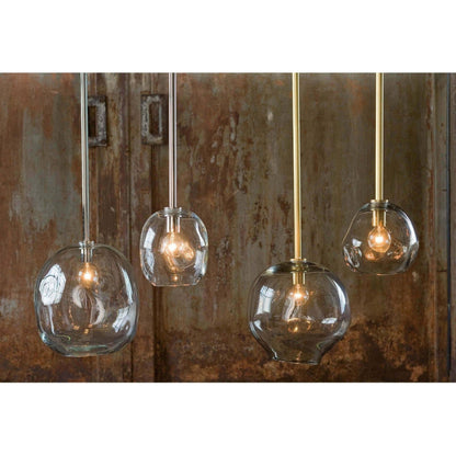 Molten Pendant with Smoke Glass by Regina Andrew in brass and brass. Made from glass in a eclectic & global style.