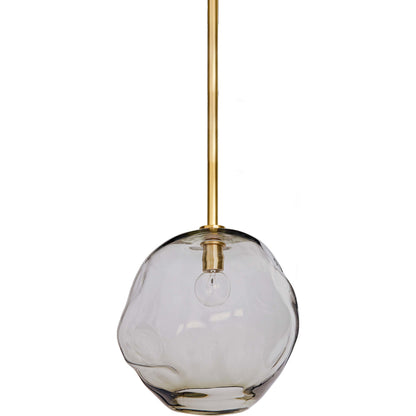 Molten Pendant with Smoke Glass by Regina Andrew in brass and brass. Made from glass in a eclectic & global style.