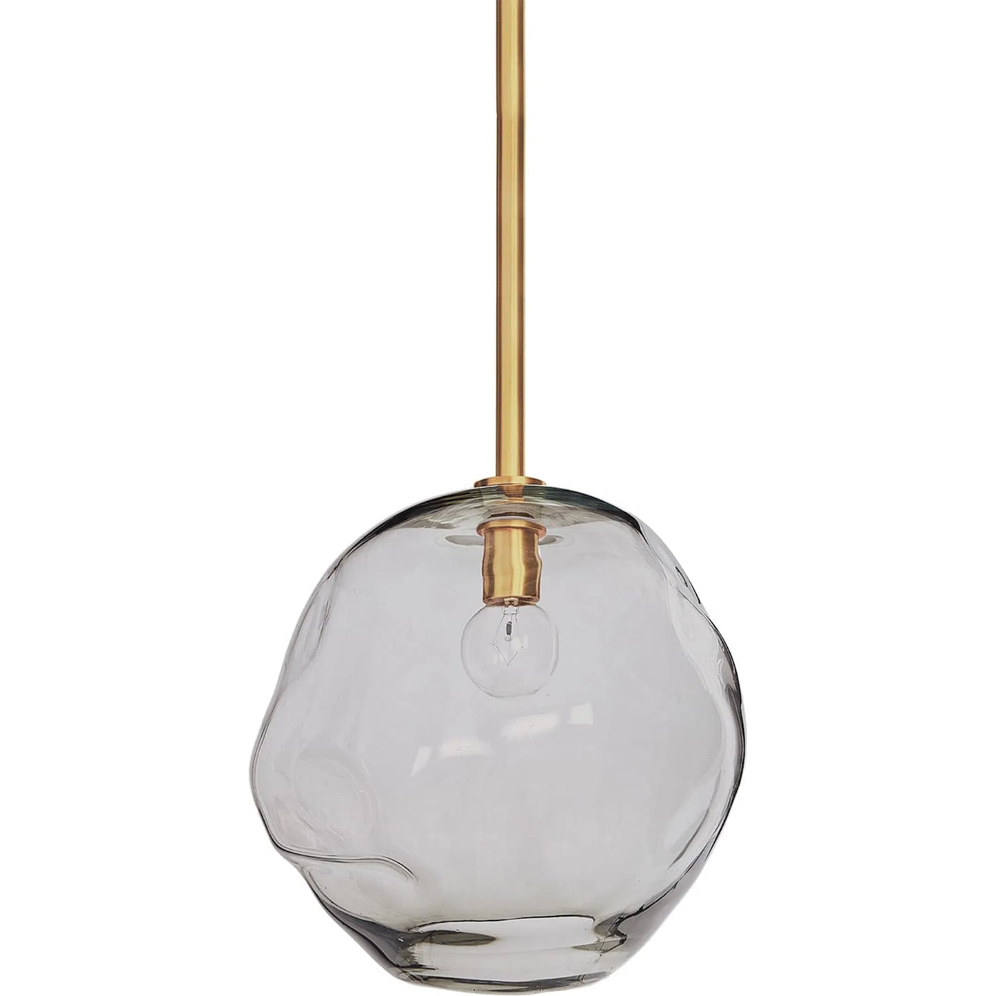 001 S-287097 | Primary Silo | Molten Pendant with Smoke Glass by Regina Andrew in brass and brass. Made from glass in a eclectic & global style.
