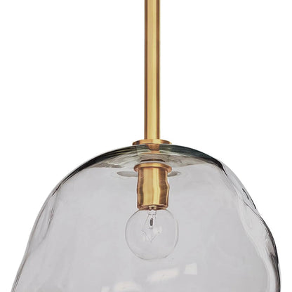 Molten Pendant with Smoke Glass by Regina Andrew in brass and brass. Made from glass in a eclectic & global style.