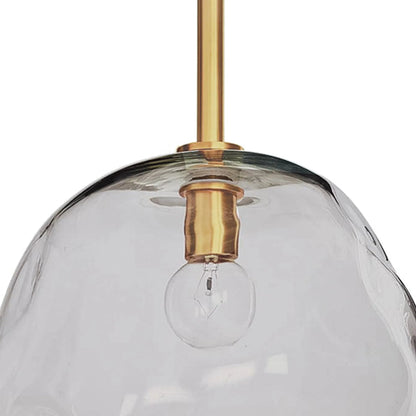 Molten Pendant with Smoke Glass by Regina Andrew in brass and brass. Made from glass in a eclectic & global style.