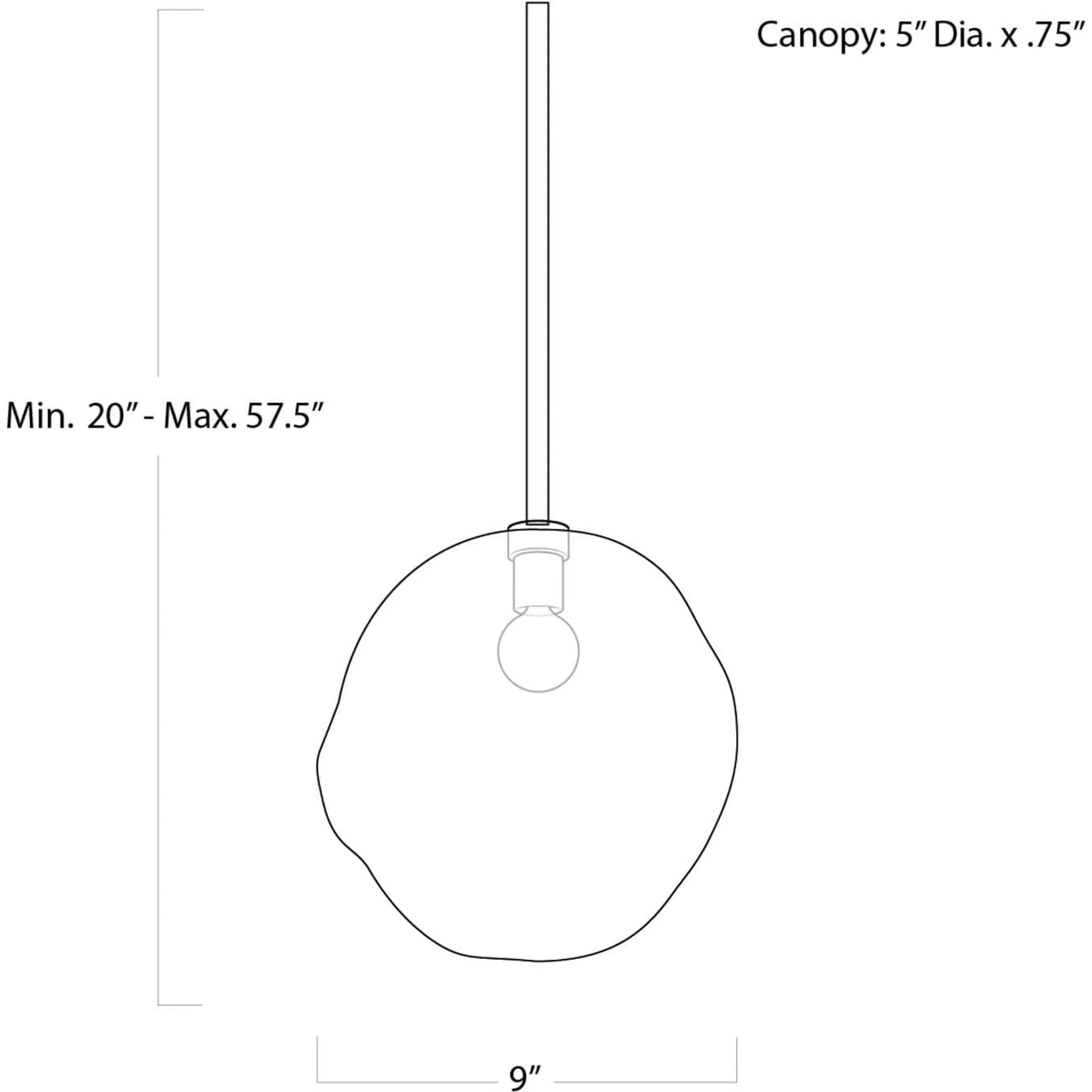 002 S-287097 | Additional Silo | Molten Pendant with Smoke Glass by Regina Andrew in brass and brass. Made from glass in a eclectic & global style.
