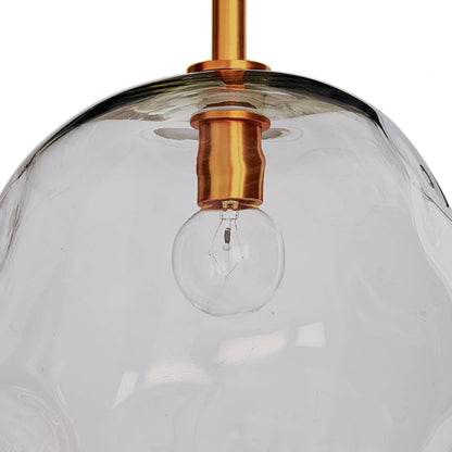 Molten Pendant with Smoke Glass by Regina Andrew in brass and brass. Made from glass in a eclectic & global style.