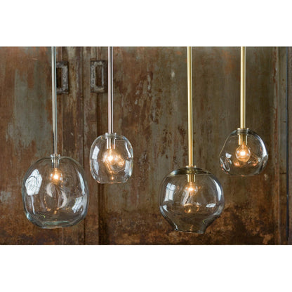 Molten Pendant with Smoke Glass by Regina Andrew in brass and brass. Made from glass in a eclectic & global style.