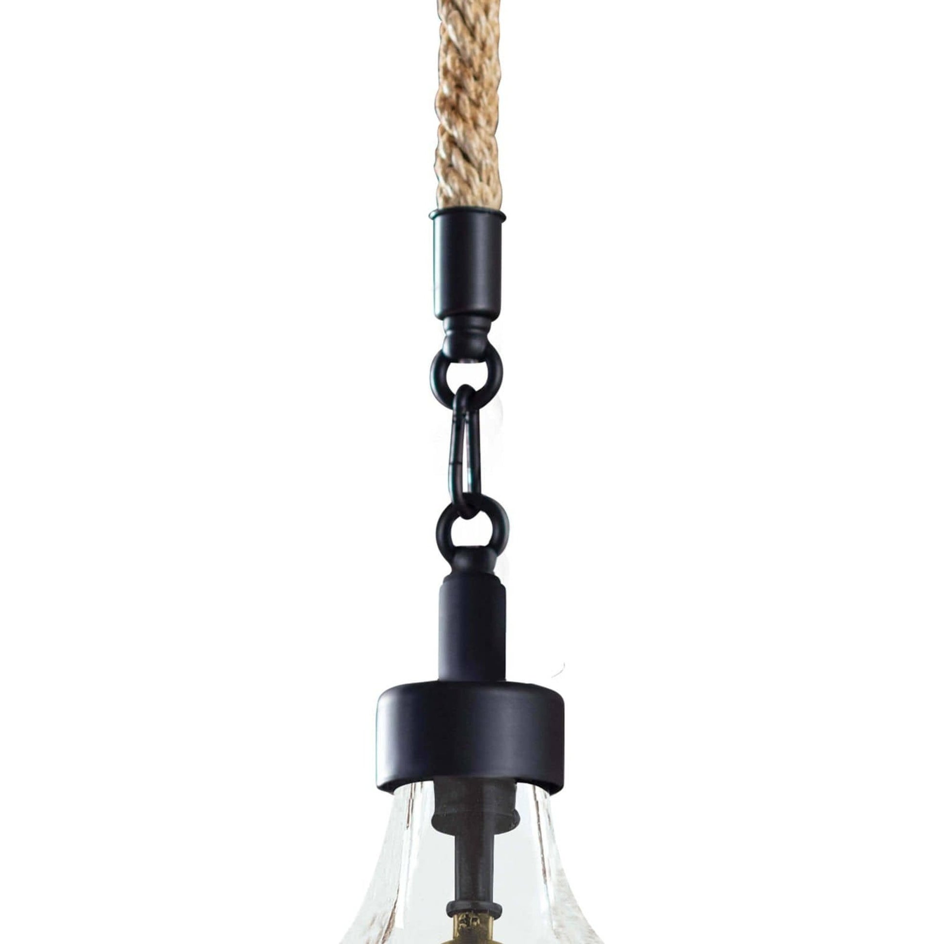 Demi John Pendant by Regina Andrew in ebony and blackened steel. Made from unique in a transitional style.