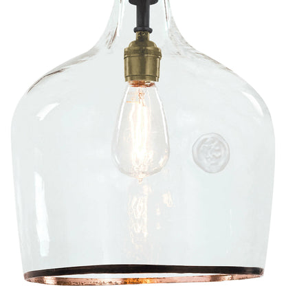 Demi John Pendant by Regina Andrew in ebony and blackened steel. Made from unique in a transitional style.