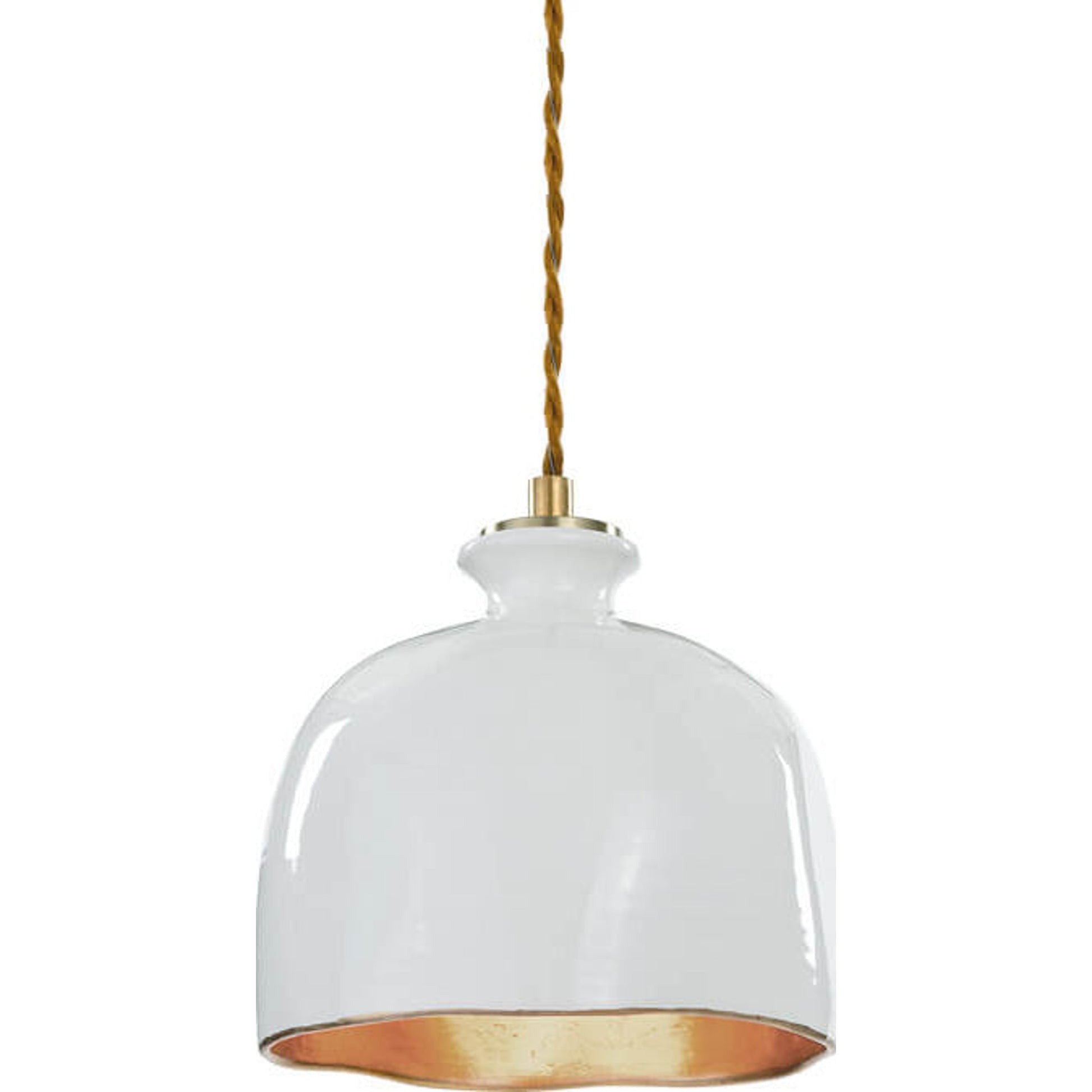 Bianca Ceramic Pendant by Regina Andrew in white, natural and white. Made from ceramic in a modern style.