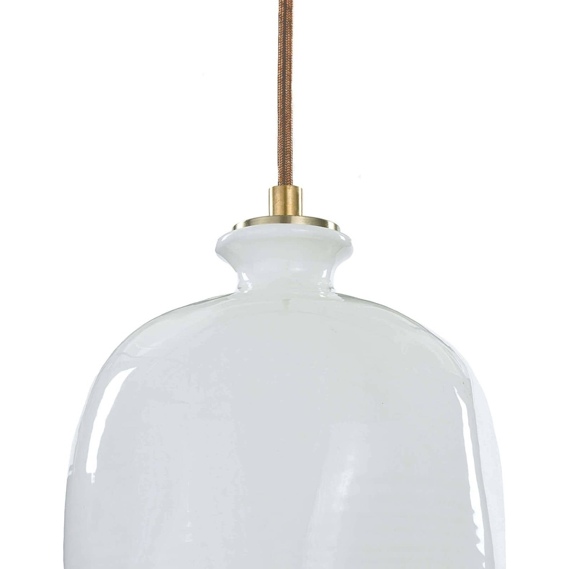 Bianca Ceramic Pendant by Regina Andrew in white, natural and white. Made from ceramic in a modern style.